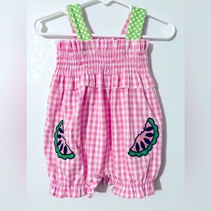 Marie Nicole Clothing Watermelon Romper 3-6 months